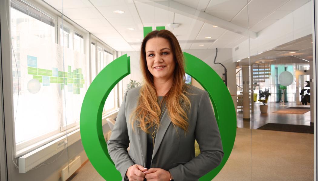 Schneider Electrics VD Jenny Larsson.