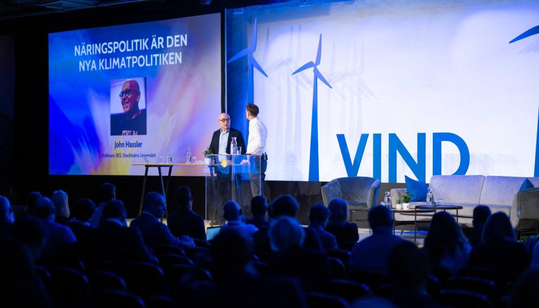 John Hassler på VIND2023 den 18 oktober. Foto: Joakim Ström