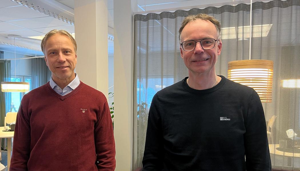 Jörgen Andersson Strand, VD tillsammans med Fredrik Alm, ny elnätschef på PiteEnergi.