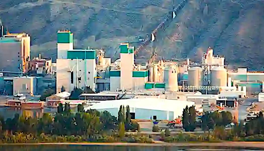 Kamloops Clean Energy Centre ska enligt planerna integreras i Kruger Kamloops Pulp Mill. Foto: Kruger Kamloops