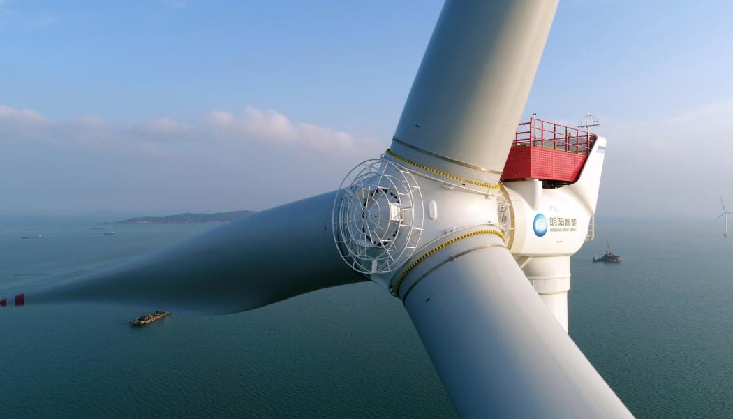 Världens mest kraftfulla turbin, ett havsvindkraftverk på 22 MW och en rotor på över 310 meter kan stå klar redan 2025 meddelar Mingyang Smart Energy, den största privata vindkraftverkstillverkaren i Kina.
Foto: Mingyang Smart Energy 