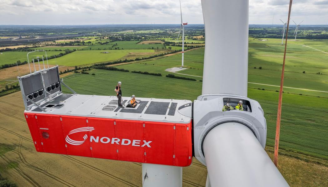 På höga höjder. Foto: Nordex