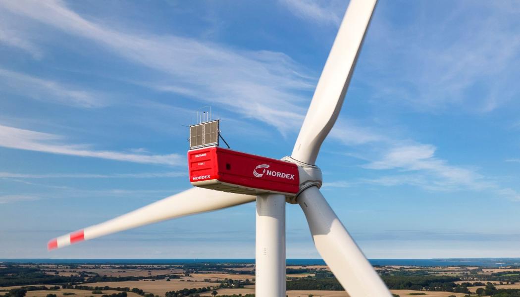 Nordex vindkraftverk av modellen Delta4000. Totalt 190 turbiner ska levereras till Alliant Energy i USA. Foto: Nordex