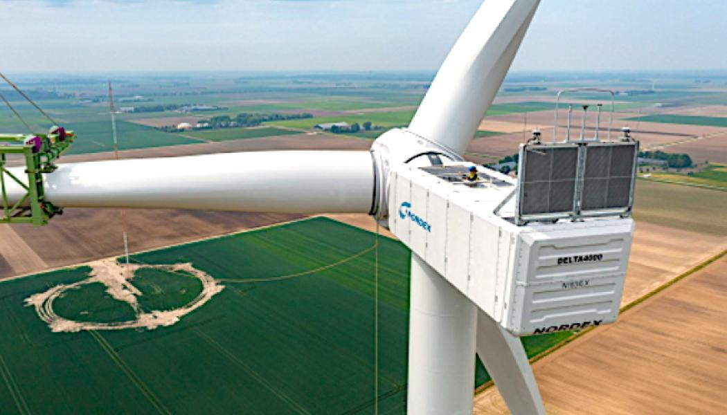Montering av Nordex vindturbiner. Foto: Nordex