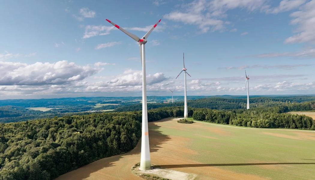 Vindkraftsparken Granswang i Bayern har varit i drift sedan 2016. Foto: Ørsted Onshore Deutschland