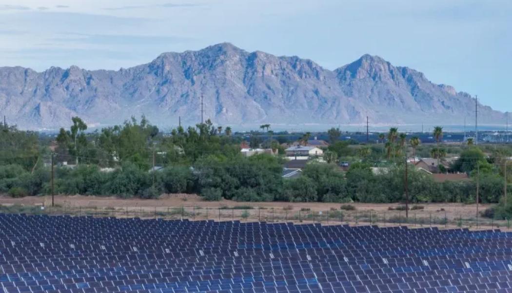 Ørsteds numera sålda Eleven Mile Solar Center i Mesa, Arizona. Foto: Ørsted