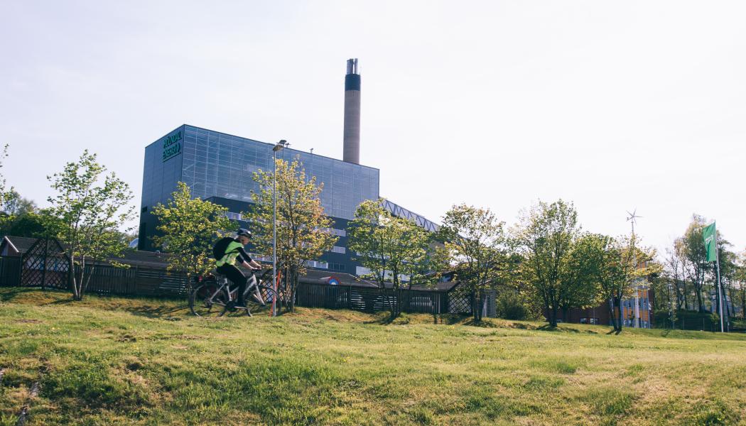 Göteborg Energi bygger en ny pelletspanna för förnybar fjärrvärmeproduktion på Riskullaområdet i Mölndal. Foto: Mölndal Energi