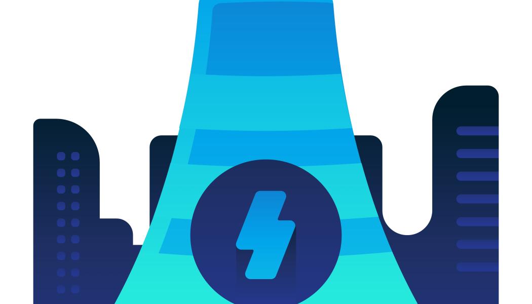 Illustration över kärnkraftverk. Illustration av Round Icons / Unsplash