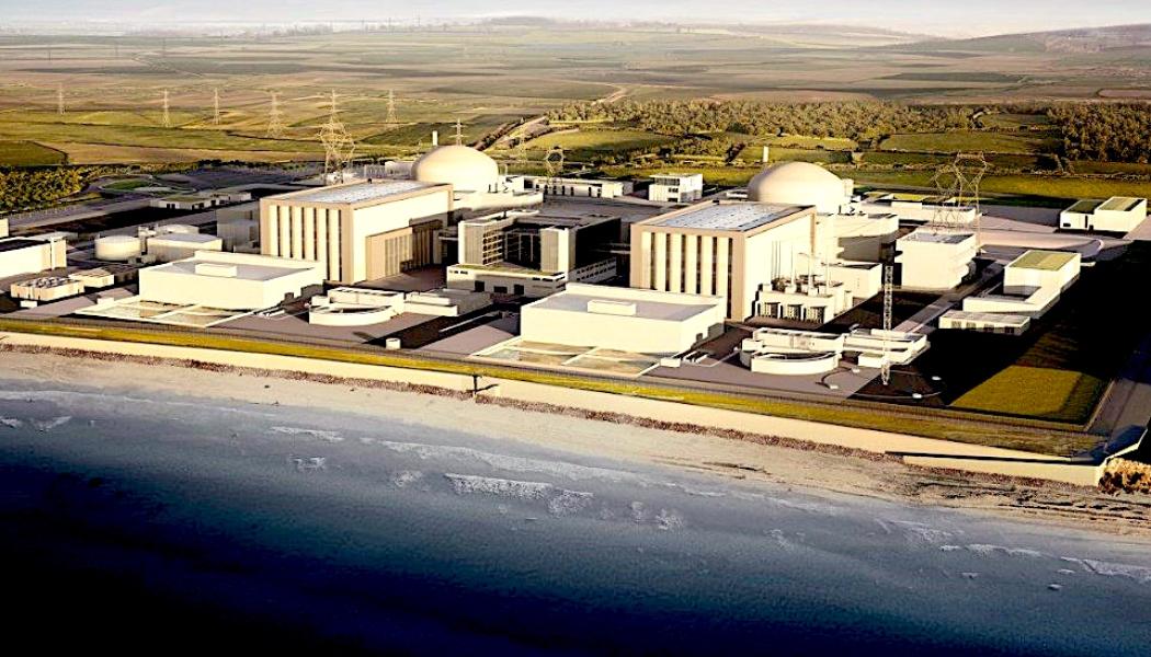 Hinkley Point C kärnkraftverk (HPC) är ett brittiskt kärnkraftverk med två enheter, 3 200 MWe EPR i Somerset. Foto: Wikipedia Common, Kredit: Brittiska regeringen