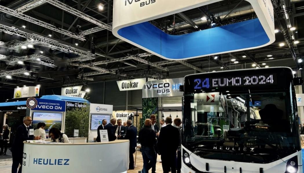 Montern för Iveco Bus på European Mobility Expo 2024 i början av oktober. Foto: Screenshot.