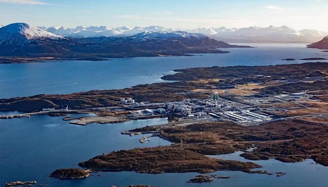 Nyhamnas gas-anläggning i Norge. Foto: Shell 