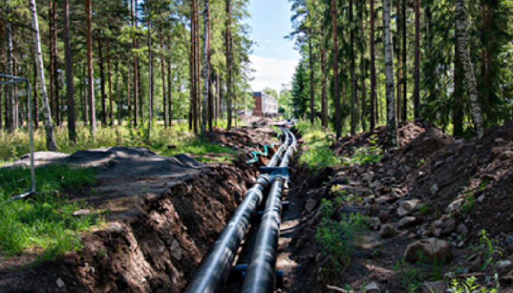 NCC bygger en två mil lång ledning ät Gävle Kraftvärme. Foto: Gävle Energi