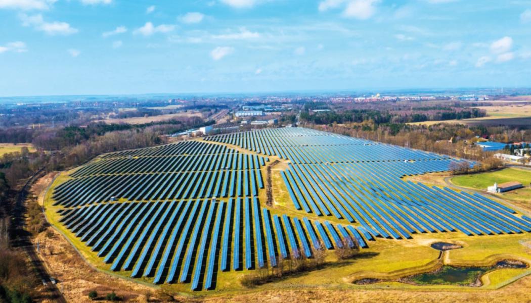 Markbaserad solel. Foto: Telge Energi