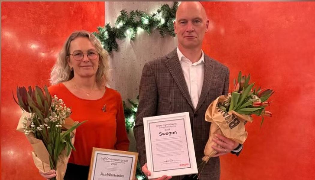Åsa Wahlström, CIT Renergy och Christoffer Lindström, Swegon