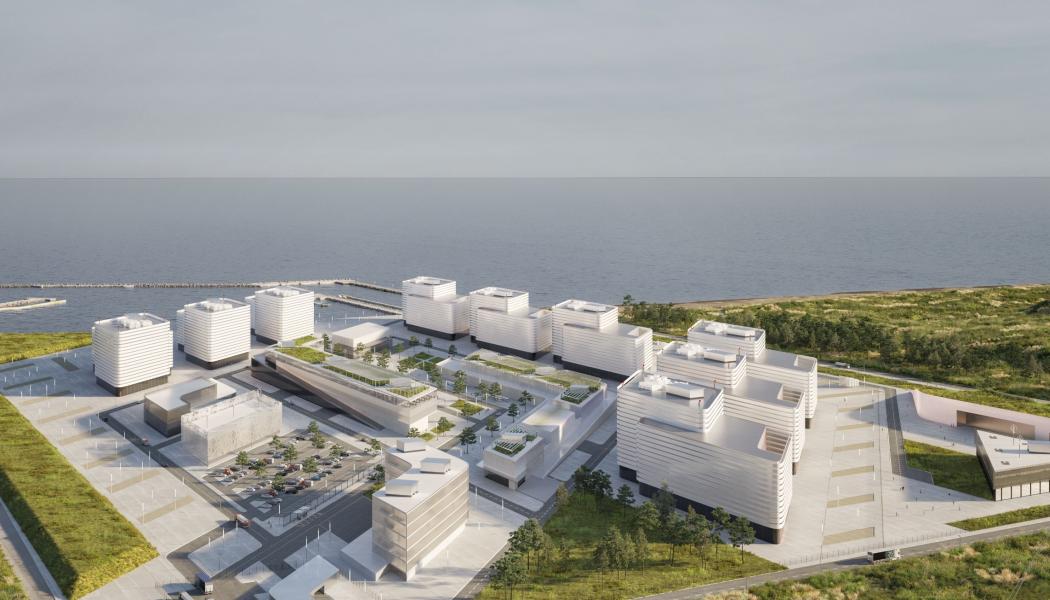 Illustration of a multi-unit SMR campus. Credit: Instance/MIT