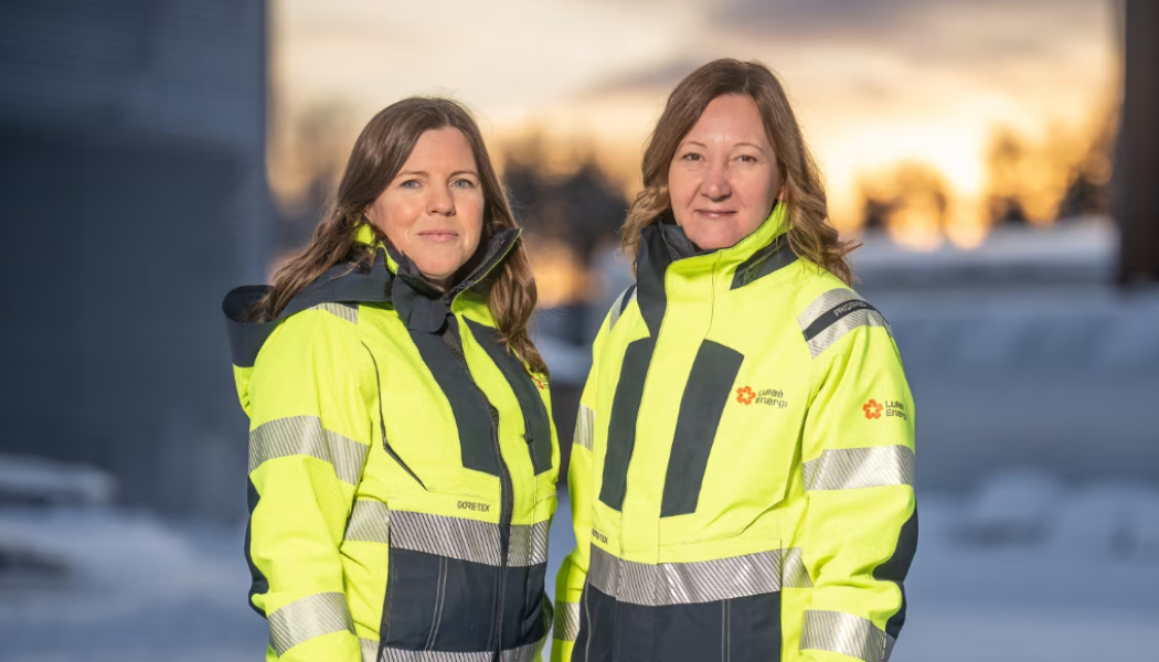 Sofia Antonsen, chef Utveckling Luleå Energi och Malin Larsson vd Luleå Energi. Foto: Luleå Energi