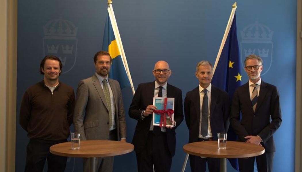 Balder Hagert , Christian Sjolander,  Johan Britz,  KarlT hedeen, Daniel Westlen. Pressbild: Studsvik