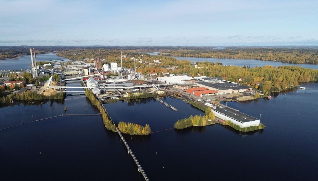 Stora Ensos pappersfabrik i finländska staden Varkaus. Foto: Stora Enso.