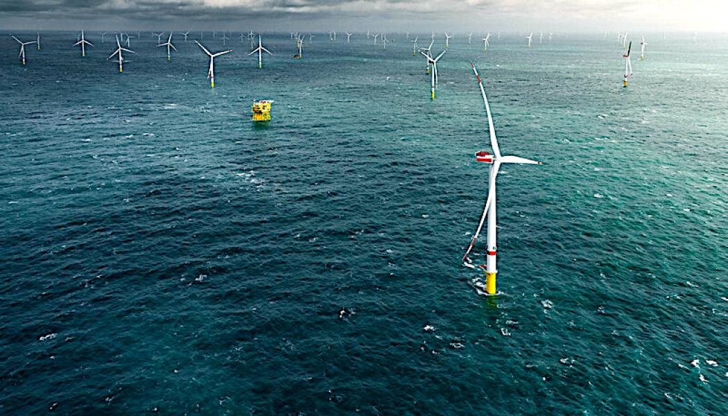 Ett antal Vestas tidigare installerade vindturbiner i viken Deutsche Bucht. Symbolbild. Foto: Vestas