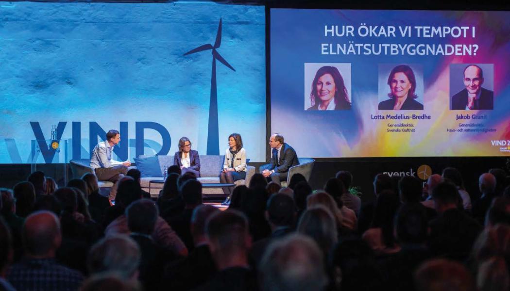 Årets evenemang präglas av fyra teman: hållbarhet i värdekedjan, effektivare tillståndsprocesser, större ansvar för elsystemet samt svenskt investeringsklimat.
Bildkälla Svensk Vindenergi
