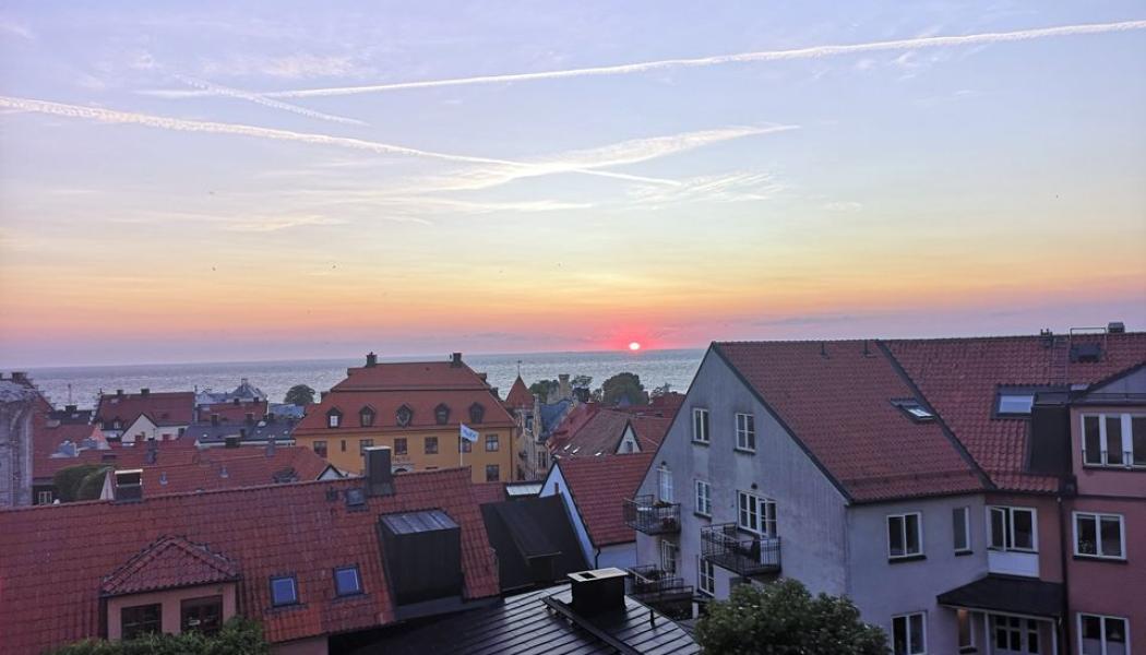 Utsikts bild över Visby. Pressbild: Svenska kraftnät