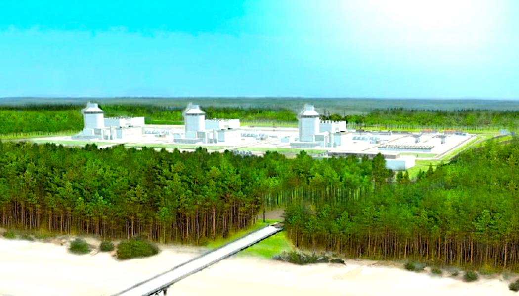 Illustration av Pomeranias framtida kärnkraftverk. Bild: Polskie Sieci Elektroenergetyczne (PSE)
