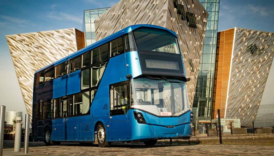 Eldrivna StreetDeck Electroliner från Wrightbus. Källa: Wrightbus
