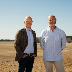 Mikael Häggström, näringslivsutvecklare på Växjö kommun samt Stefan Angeskog, affärsansvarig på Fagnes Nexus. Pressbild: Johan Nordström