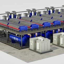 En anläggning för ren vätgas på 100 megawatt som använder Hydraeon alkaliska elektrolysörer
Foto: Ineos