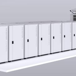 Borlänge Energi har köpt 28 batterier med en kapacitet på 372,7 kWh vardera, från Contemporary Amperex Technology Co. Limited, ett kinesiskt företag. Bilden är ett exempel.