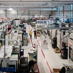 På Alderholmens Mekaniska började jakten på energitjuvarna. En idé var att ta reda på hur mycket energi som slösades när maskinerna stod stilla. Bild: Alderholmens Mekaniska.