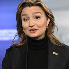 Fredrik Sandberg/TT: Svenskt Näringsliv har ett förslag till energi- och näringsminister Ebba Busch (KD): Ge inte hushållen i norr något elstöd för november och december, det är elkunderna i södra och mellersta Sverige som har betalat in avgifterna som bekostar det. Arkivbild.