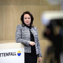 Janerik Henriksson/TT: Vattenfalls vd Anna Borg. Arkivbild.