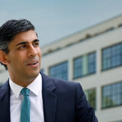 Peter Cziborra/AP/TT: Storbritanniens premiärminister Rishi Sunak. Arkivbild.