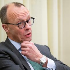 Henrik Montgomery/TT: Tyska oppositionspartiet CDU:s ledare Friedrich Merz på besök i Stockholm.