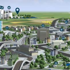 Kraftringen har utvecklat en interaktiv 3D-visualisering som ska göra det enklare att förstå hur energisystemet fungerar. Pressbild: Kraftringen