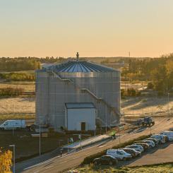 Biogasanläggning inom Tekniska verken-koncernen, foto: Crelle.