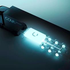 Cova Powers elektrifierade släpvagn är utrustad med drivande hjul som ska minska dragbilens bränsleförbrukning. Foto: Cova Power.