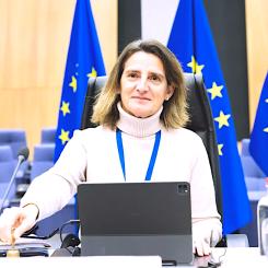 Teresa Ribera, EU-kommissionens vice ordförande för en ren, rättvis och konkurrenskraftig omställning
Foto: Bogdan Hoyaux/EU