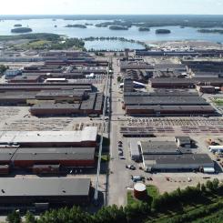 Sandvikens industripark. Den nya anläggningen planeras att vara i drift efter sommaren 2026. Foto: Alleima