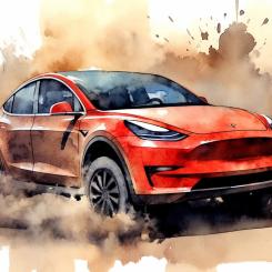En orsak är Teslas svaghet inom försäljning till företagskunder och fordonsflottor. I detta viktiga segment säljer BMW och Volkswagen upp till sex gånger fler bilar än sin amerikanska konkurrent. Dessutom börjar Teslas modellutbud bli föråldrat. Bild: (AI genererad) Pixabay, Kredit: volzi