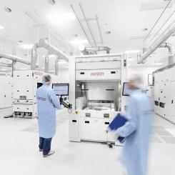 Produktion från Aixtron: Maskinteknikföretaget förbereder sig för långsiktig tillväxt. Foto: Aixtron