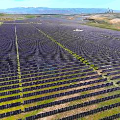 Planerad Amyntaio solenergipark. Bild: RWE