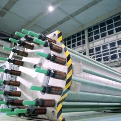 En elektrolysör, avgörande komponent för produktion av vätgas tillverkad av Hygreen Energy. Foto: Hygreen Energy