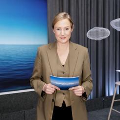 Lina Thomsgård, programledare för Energistudion. Foto: Vattenfall.