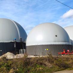 Biogasanläggningar bidrar idag med cirka nio gigawatt el, vilket motsvarar omkring 10 procent av Tysklands elbehov. Foto: Fachverband Biogas e.V.