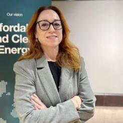 Caroline Asserup på årets Sweden Sustaintech Venture Day. Foto: Energimyndigheten