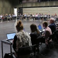 Deltagare vid styrelsemötet för CETPartnership.