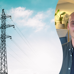 Civilingenjör Carl Karlsson skriver examensarbete på Energikontoret i Mälardalen. Upphovsrätt: Carl Karlsson