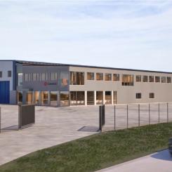 Coromatic Östersund, skiss med utbyggnad. Pressbild: Coromatic